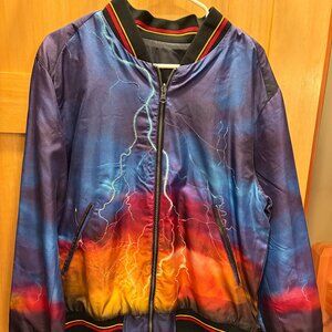 Rare Robert Graham Reversible KISS Bomber Jacket